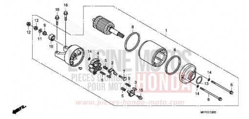 MOTEUR DE DEMARRAGE CB1300SAA de 2010